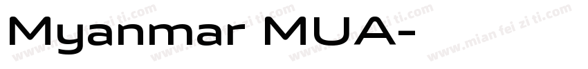 Myanmar MUA字体转换